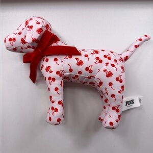 PINK VS Red and White Dog Plush Dog decoration